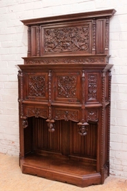 Quality gothic/renaissance style Cabinet in walnut