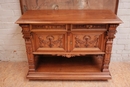 Henri II style Server in walnut and marble, France 19th century
