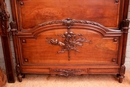 Louis XVI style Bed in Walnut, France 19th century