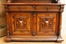 Henri II style Cabinet in Walnut, France 19th century
