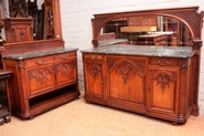 Regency Cabinet and server in oak
