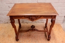 Regency style Center table in Walnut, France 19th century