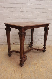 Regency style  center table in oak