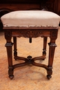 Regency style Piano stool in Walnut, France 19th century