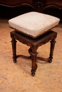 Regency style Piano stool in Walnut, France 19th century