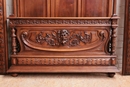 Renaissance style Bed in Walnut, France 19th century