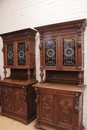 Renaissance style Cabinets in Oak, Belgium 1900