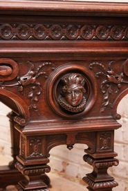 Renaissance desk table walnut