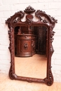 Renaissance style Mirror in Oak, France 19th century