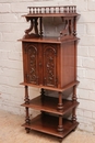 Renaissance style Music cabinet in Walnut, France 19th century
