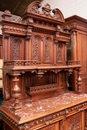 Renaissance style Cabinet and server in Walnut, France 19th century
