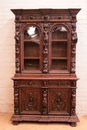 Renaissance style Cabinet/bookcase in Oak, France 19th century