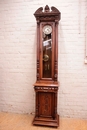 Renaissance style Grandfathers clock in Walnut, France 19th century