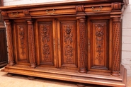 Renaissance style sideboard in walnut