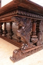 Renaissance style Table in Oak, France 1920