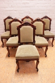 set of 6 mahogany chairs