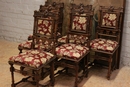Renaissance style Chairs in Walnut, France 19th century