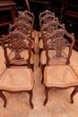 Louis XV style Chairs in Oak, France 19th century