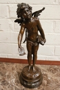 Signed August Moreau style Statue in Bronze, France 19th century