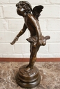 Signed August Moreau style Statue in Bronze, France 19th century