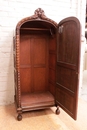Gothic style Armoire in Walnut, France 1930