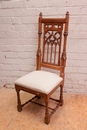 Gothic style Chair in Oak, France 19th century