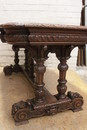 Renaissance style Desk table in Oak, France 19th century