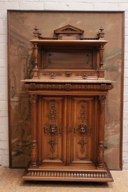 Special walnut renaissance cabinet
