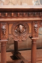Renaissance style Desk in Walnut, France 19th century