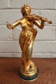 Statue signed by E. Delaplanche Fondeur Barbedienne