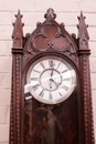 Gothic style Wall clock in Walnut, France 19th century