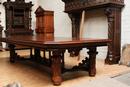 Gothic style Table in Oak, France