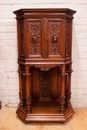 Renaissance/gothic style Cabinet in Walnut, France 19th century
