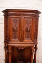 Renaissance/gothic style Cabinet in Walnut, France 19th century