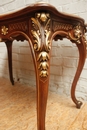 Louis XV style Center table in Walnut, France 19th century