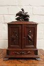 Black forest stylecigar box in Walnut, France 19th century