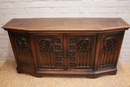 Gothic style Sideboard in Walnut, France 19th century