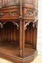 Gothic style credenza in Walnut, France 19th century