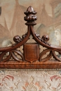 Gothic style Fire screen in Walnut, France 19th century