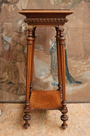 Walnut Henri II pedestal