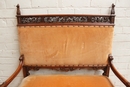 Henri II style sofa in Walnut, France 19th century