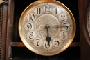 Henri II style  grandfather clock in Walnut, France 19th century