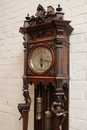 Henri II style  grandfather clock in Walnut, France 19th century