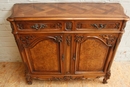 Louis XV style provencial cabinet in Walnut, France 1920