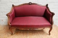 Walnut Louis XV sofa