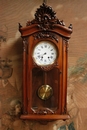 Louis XV style Clock in Walnut, France 19th century