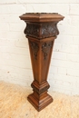 Regency style Pedestal in Walnut, France 19th century