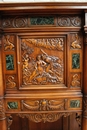 Renaissance style Cabinet in Walnut, France 19th century