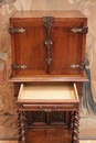 Louis XIII style Cabinet in Walnut, France 19th century