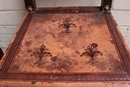 Gothic style Table and chairs in Walnut, France 19th century